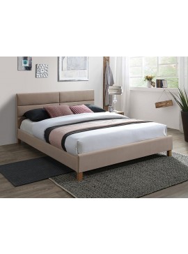 Επενδυμένο κρεβάτι Sierra 160x200 με Βελούδο σε χρώμα Μπεζ  DIOMMI SIERRAV160ΚΡΕΒΑΤΙ DIOMMI80-2281