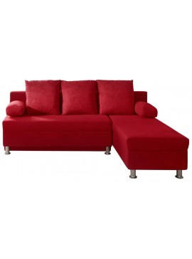 Γωνιακός καναπές Socrates-Κόκκινο  Μήκος 198.00 Βάθος 149.00 'Υψος 85.00