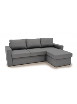 Insi  Sofia Γωνιακός καναπές κρεβάτι με αποθηκευτικό χώρο 222χ150εκ. Γκρι Ανοιχτό   0011.NV02LG 