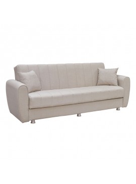 WOODWELL SYDNEY Καναπές – Κρεβάτι με Αποθηκευτικό Χώρο, 3Θέσιος Ύφασμα Μπεζ Sofa:210x80x75 Bed:180x100cm Ε9933,2