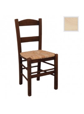 WOODWELL ΣΥΡΟΣ Καρέκλα Άβαφη Οξιά με Ψάθα Αβίδωτη 41x45x88cm Ρ950,0