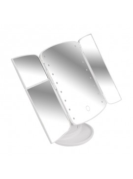 Τριπλός Καθρέπτης Μακιγιάζ με Μεγέθυνση και Φωτισμό με 16 LED GEM BN4141 BN4141