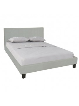WOODWELL WILTON Κρεβάτι Διπλό για Στρώμα 140x190cm, Ύφασμα Απόχρωση Grey Stone 149x203x89cm Ε8031,F1