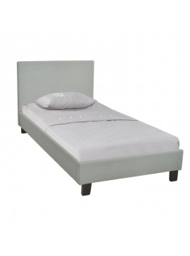 WOODWELL WILTON Κρεβάτι Μονό, για Στρώμα 90x190cm, Ύφασμα Απόχρωση Grey Stone 97x203x89cm 97x203x89cm Ε8060,F1