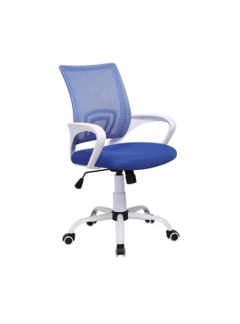 ZITA PLUS A1850-W ΛΕΥΚΟ/ΜΠΛΕ MESH ΠΟΛΥΘΡΟΝΑ ΓΡΑΦΕΙΟΥ  01.0731