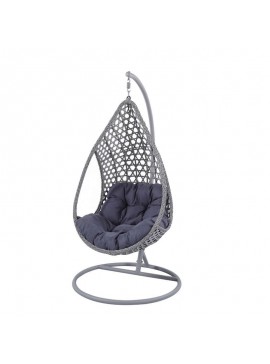 ZITA PLUS NEST16 ΑΝΘΡΑΚΙ 65Χ82/Φ102Χ200εκ. ΜΕΤΑΛΛΙΚΗ  07.0016