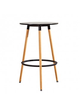 ZITA PLUS LOFT ΤΡΑΠΕΖΙ BAR ΜΑΥΡΟ Φ60Χ100εκ.  10.0133