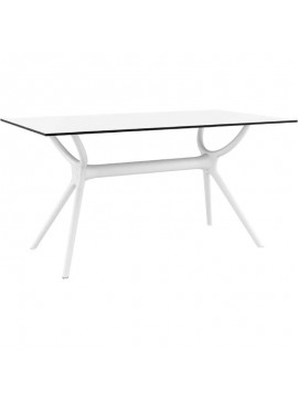 SIESTA AIR ΤΡΑΠΕΖΙ 140Χ80Χ74εκ. WHITE LAMINATE 12mm 140X80X74εκ.20.0183