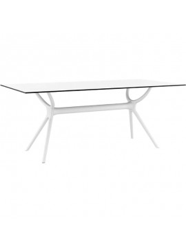 SIESTA AIR ΤΡΑΠΕΖΙ 180Χ90Χ74εκ. WHITE LAMINATE 12mm 180Χ90Χ74εκ.20.0185