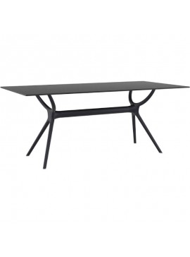 SIESTA AIR ΤΡΑΠΕΖΙ 180Χ90Χ74εκ. BLACK LAMINATE 12mm 180X90X74εκ.20.0186