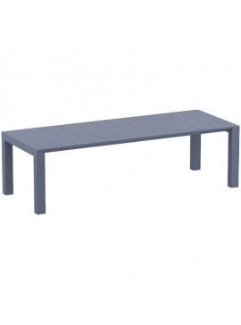 SIESTA VEGAS DARK GREY 100X260/300Χ75εκ. ΕΠΕΚΤ.ΤΡΑΠΕΖΙ ΠΟΛ/ΝΙΟΥ 100X260/300X75εκ.20.0581