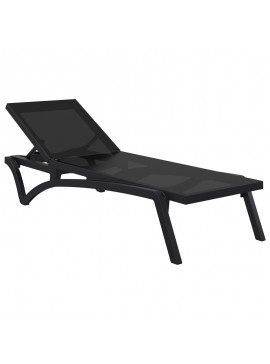 SIESTA PACIFIC ΞΑΠΛΩΣΤΡΑ BLACK/BLACK ΠΟΛ/ΝΙΟΥ 193X68X35εκ.53.0101