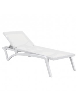 SIESTA PACIFIC ΞΑΠΛΩΣΤΡΑ WHITE/WHITE ΠΟΛ/ΝΙΟΥ 193X68X35εκ.53.0102