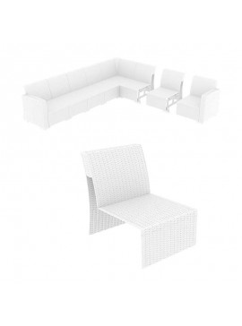 SIESTA MONACO WHITE ΕΠΕΚΤΑΣΗ ΚΑΡΕΚΛΑ ΠΟΛ/ΝΙΟΥ 58Χ79Χ79εκ.53.0164