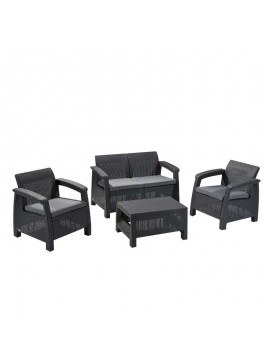 ZITA PLUS CORFU ΑΝΘΡΑΚΙ(2ΘΕΣ)ΣΕΤ K/D 75Χ70Χ79/128Χ70Χ79/77Χ57Χ42εκ. 53.0214