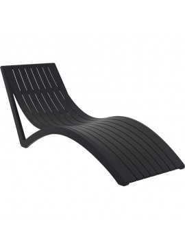 SIESTA SLIM ΞΑΠΛΩΣΤΡΑ BLACK ΠΟΛ/ΝΙΟΥ 72X180X70εκ.20.0098
