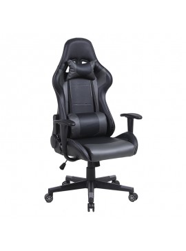 ZITA PLUS A6250 ΜΑΥΡΟ/ΓΚΡΙ ΠΟΛΥΘΡΟΝΑ GAMING  01.0249
