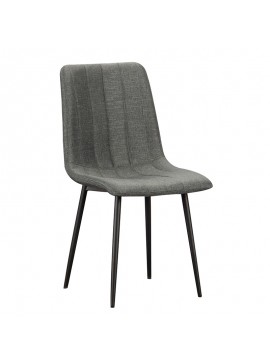 ZITA PLUS Καρέκλα Τραπεζαρίας Μεταλλική 4τμχ Dora Grey Ύφασμα 45x53x48-86εκ. 45X53X48-86εκ.11.1580.S