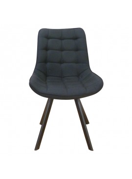 ZITA PLUS Καρέκλα Τραπεζαρίας Μεταλλική 4τμχ Marita Black Ύφασμα 54Χ57Χ89εκ.  11.1566.S