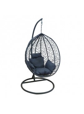ZITA PLUS NEST34 ΑΝΘΡΑΚΙ 105X119/Φ102Χ198εκ. ΜΕΤΑΛΛΙΚΗ 105X119/Φ102Χ198εκ.07.0034