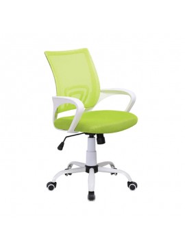 ZITA PLUS A1850-W ΛΕΥΚΟ/ΠΡΑΣΙΝΟ MESH ΠΟΛΥΘΡΟΝΑ ΓΡΑΦΕΙΟΥ  01.0733