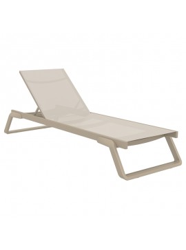 SIESTA TROPIC ΞΑΠΛΩΣΤΡΑ TAUPE/TAUPE ΑΛΟΥΜ-ΠΟΛ/ΝΙΟΥ 210X72X31εκ.20.0688