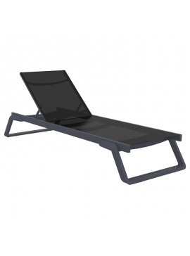 SIESTA TROPIC ΞΑΠΛΩΣΤΡΑ DARK GREY/BLACK ΑΛΟΥΜ-ΠΟΛ/ΝΙΟΥ 210X72X31εκ.20.0689