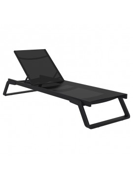 SIESTA TROPIC ΞΑΠΛΩΣΤΡΑ BLACK/BLACK ΑΛΟΥΜ-ΠΟΛ/ΝΙΟΥ 210X72X31εκ.20.0690