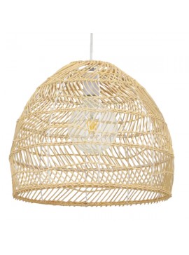 00973 GloboStar® GLOBOSTAR® MALIBU 00973 Boho Κρεμαστό Φωτιστικό Οροφής με Ντουί 1 x E27 AC 220-240V IP20 - Μπεζ - Μ40 x Π40 x Υ35cm