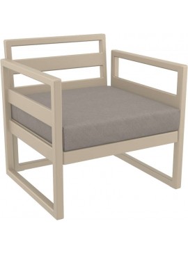 SIESTA MYKONOS ΜΑΞΙΛΑΡΙ ΚΑΘΙΣΜΑΤΟΣ LIGHT BROWN 65Χ65Χ10εκ.20.0473