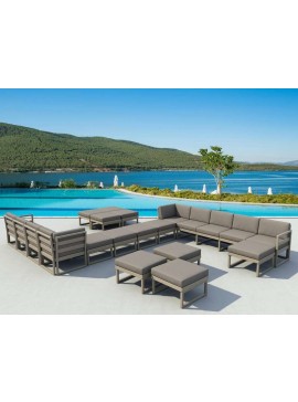 SIESTA MYKONOS ΜΑΞΙΛΑΡΙ ΠΛΑΤΗΣ LIGHT BROWN 65Χ35Χ16/9εκ.20.0474