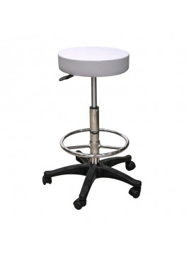 ZITA PLUS Σκαμπό Μπάρ 2τμχ ST100 Λευκό Pu 56x56x87εκ. 56Χ56Χ67-87εκ.43.0822.S