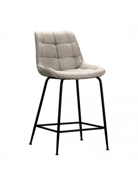 ZITA PLUS ERMINA BEIGE ΥΦΑΣΜΑ(Σ4)62εκ. ΣΚΑΜΠΟ ΜΕΤΑΛΛΙΚΟ 49X49X62-94εκ.43.2753