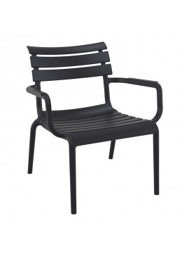 SIESTA PARIS LOUNGE BLACK ΠΟΛ/ΝΑ ΠΟΛ/ΝΙΟΥ 68X70X40/76εκ.20.0492