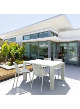 SIESTA Σετ Τραπεζαρίας 5τμχ Vegas Air White 100X100/140Χ75εκ. 20.9976
