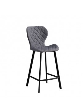 ZITA PLUS Σκαμπό Μπάρ 2τμχ Martin 66εκ. Γκρί Ύφασμα 45x49x66-98εκ. 45X49X66-98εκ.43.1361.S