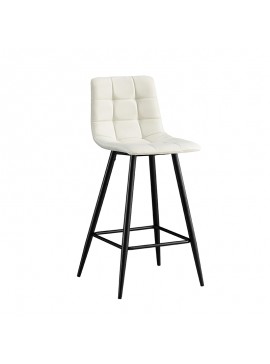 ZITA PLUS Σκαμπό Μπάρ 4τμχ Nora Off White Ύφασμα 47x49x72-104εκ. 47X49X72-104εκ.43.1365.S