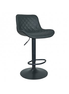 ZITA PLUS Σκαμπό Μπάρ 2τμχ Bar94 Black Pu 48x50x106εκ. 48Χ50Χ60-80/85-106εκ.43.2760.S