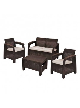 ZITA PLUS CORFU ΚΑΦΕ(2ΘΕΣ) ΣΕΤ K/D 75Χ70Χ79/128Χ70Χ79/77Χ57Χ42Εεκ.53.0216