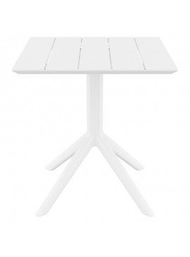 SIESTA PARIS WHITE 70X70X74εκ. ΤΡΑΠΕΖΙ ΠΟΛ/ΝΙΟΥ 70X70X74εκ.20.0861