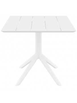 SIESTA PARIS WHITE 80X80X74εκ. ΤΡΑΠΕΖΙ ΠΟΛ/ΝΙΟΥ 80X80X74εκ.20.0865