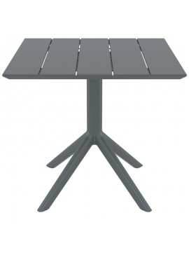 SIESTA PARIS DARK GREY 80X80X74εκ. ΤΡΑΠΕΖΙ ΠΟΛ/ΝΙΟΥ 80X80X74εκ.20.0867