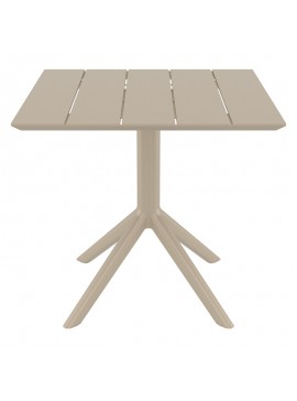 SIESTA PARIS TAUPE 80X80X74εκ. ΤΡΑΠΕΖΙ ΠΟΛ/ΝΙΟΥ 80X80X74εκ.20.0868
