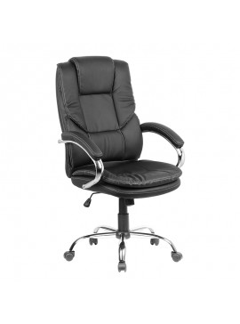 ZITA PLUS A8990 ΜΑΥΡO PU ΠΟΛΥΘΡΟΝΑ ΓΡΑΦΕΙΟΥ 63.5Χ72.5Χ48-113/58-123εκ.01.0385