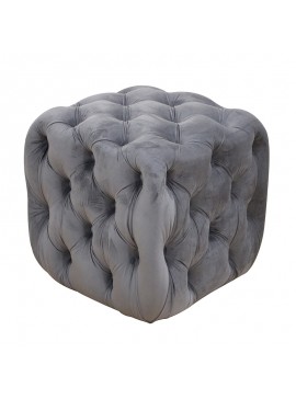 ZITA PLUS ASTRA ΣΚΑΜΠΟ GREY VELVET ΥΦΑΣΜΑ 45X45Χ45εκ. 45X45Χ45εκ.40.0160