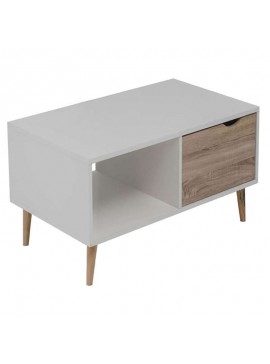 ZITA PLUS SIERA WHITE/S.OAK 100Χ60Χ38εκ.ΤΡΑΠΕΖΙ ΣΑΛΟΝΙΟΥ 100Χ60Χ38εκ.09.0454