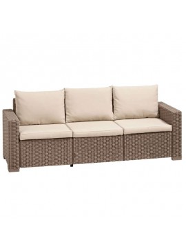 ZITA PLUS CALIFORNIA CAPPUCCINO 3ΘΕΣ.ΚΑΝΑΠ.ΜΕ ΜΑΞ. 199X68X72εκ.53.0450