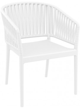 SIESTA PORTOFINO WHITE ΠΟΛΥΘΡΟΝΑ ΠΟΛ/ΝΙΟΥ 58X58X80εκ.20.0870