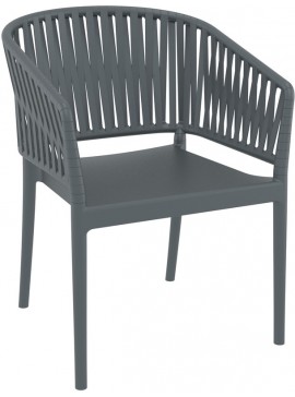 SIESTA PORTOFINO DARK GREY ΠΟΛΥΘΡΟΝΑ ΠΟΛ/ΝΙΟΥ 58X58X80εκ.20.0871