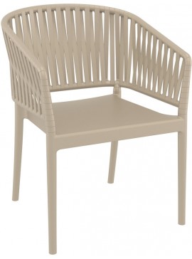 SIESTA PORTOFINO TAUPE ΠΟΛΥΘΡΟΝΑ ΠΟΛ/ΝΙΟΥ 58X58X80εκ.20.0873